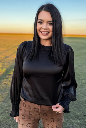 Sunday at the Ranch Top - Black