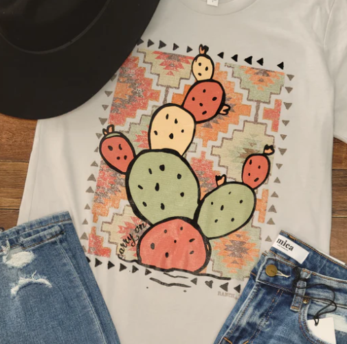 Carry On Fabric Cactus Tee