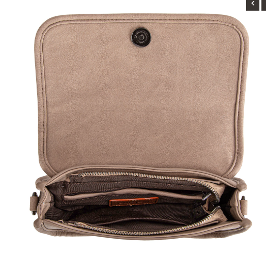 Trinity Ranch Floral Aztec Tooled Crossbody