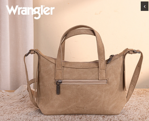Wrangler Tooled Aztec Pattern Print Tote/Crossbody
