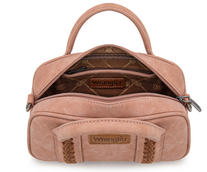 Wrangler Whipstitch Collection Mini Satchel/Crossbody Bag