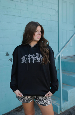 LEATHER OR NOT SWEATSHIRT