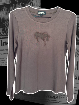 BUCK OUT CUT OUT L/S *MOCHA