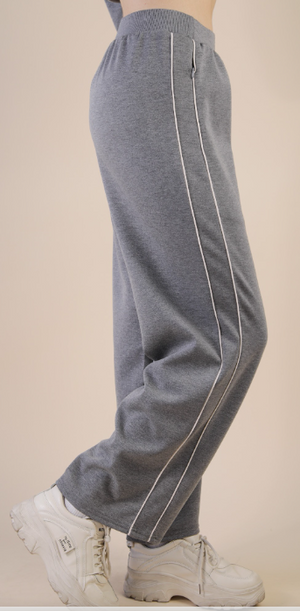 Wide Leg Knit Comfy Casual Sweat Pants