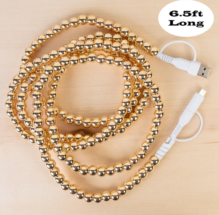 4-IN-1 EXTRA LONG BEADED CHARGING CABLE
