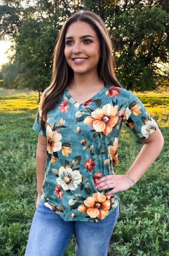 WILD FLOWER SAGE TOP