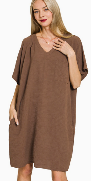 AIRFLOW ESSENTIAL V NECK DRESS