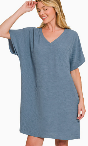 AIRFLOW ESSENTIAL V NECK DRESS