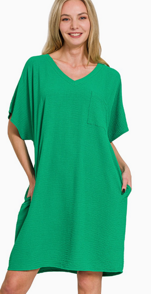 AIRFLOW ESSENTIAL V NECK DRESS