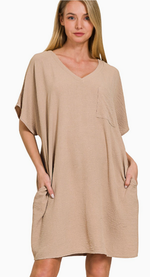 AIRFLOW ESSENTIAL V NECK DRESS