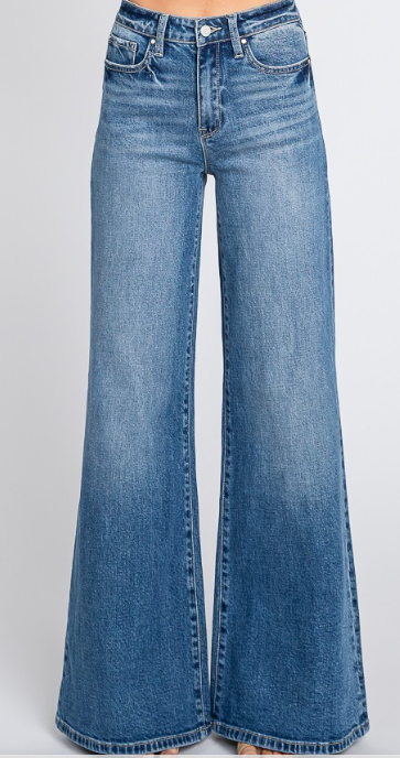 SUPER SOFT HIGH RISE COMFORT WIDE FLARE PETRA JEANS