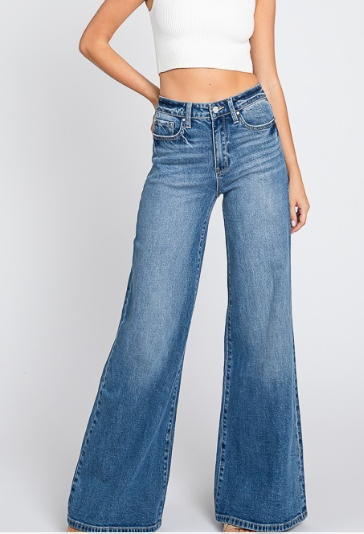 SUPER SOFT HIGH RISE COMFORT WIDE FLARE PETRA JEANS