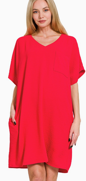 AIRFLOW ESSENTIAL V NECK DRESS