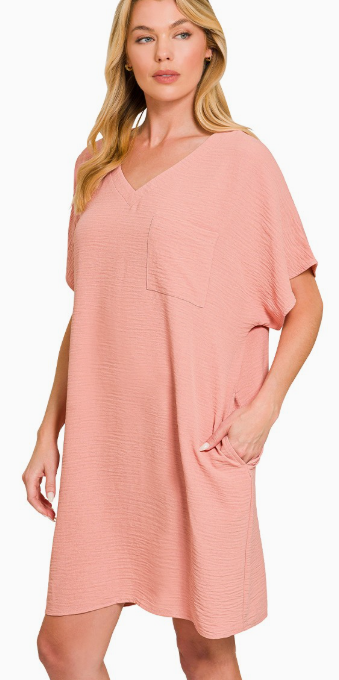 AIRFLOW ESSENTIAL V NECK DRESS