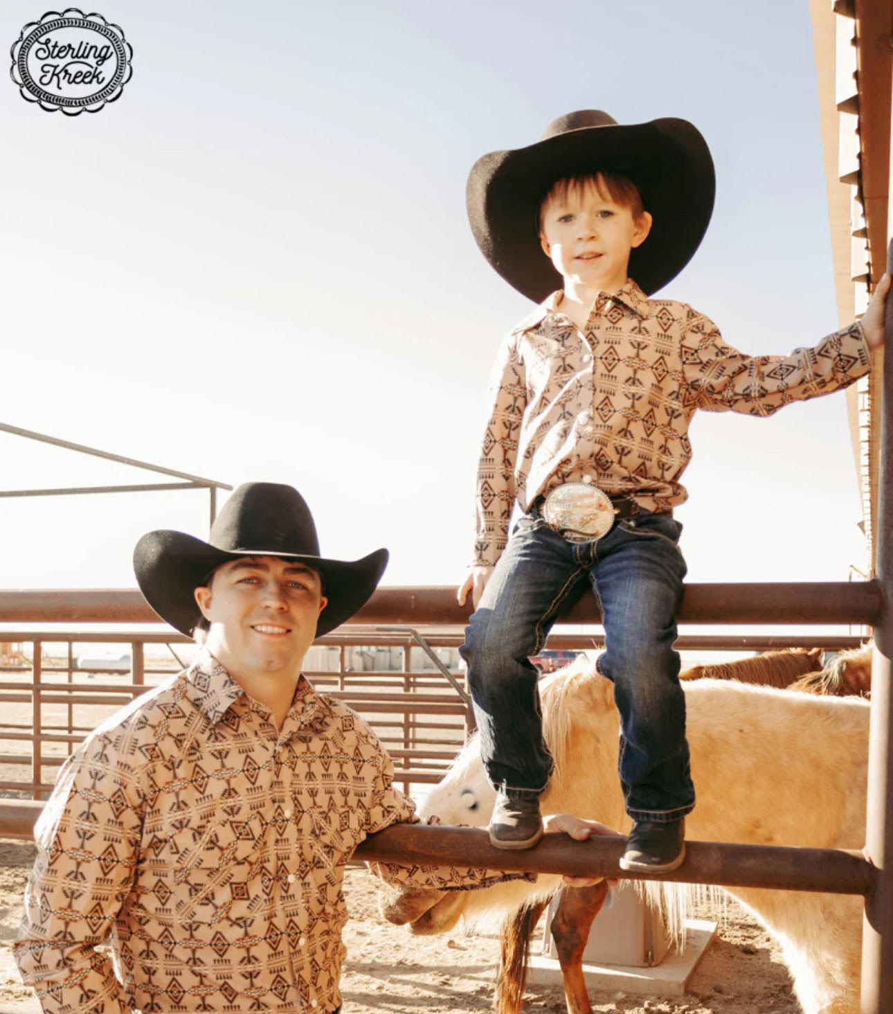 MINI SITTING BULL BUTTON UP