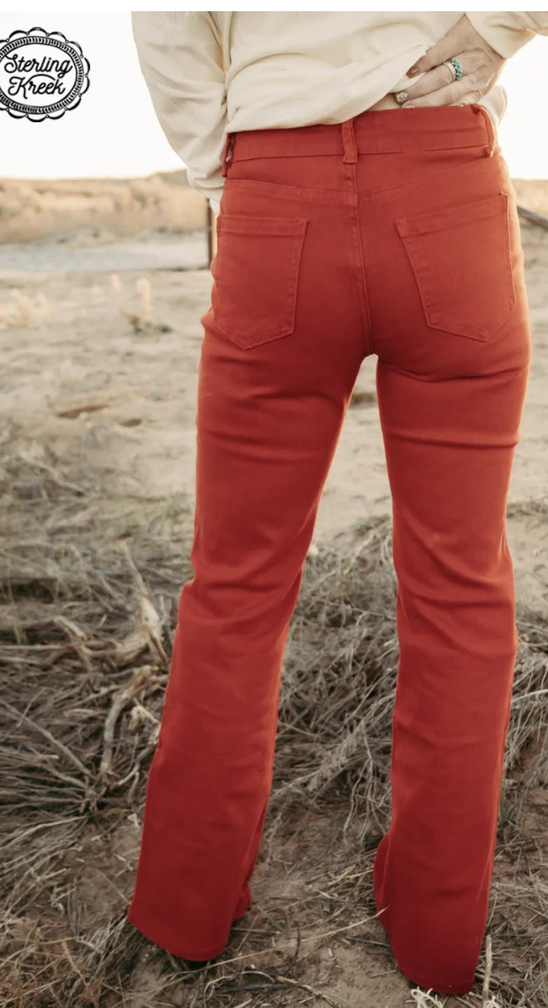 WALKING WEST DENIM JEANS RED