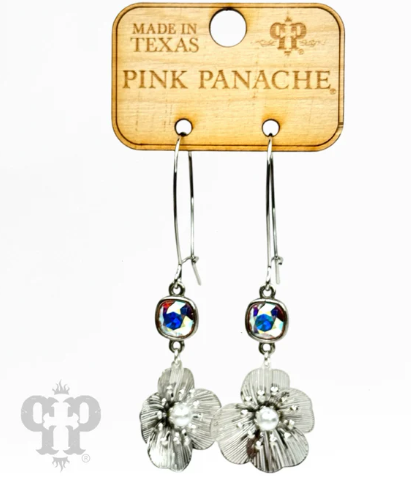 Flower charm earring