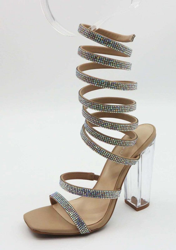 RHINESTONE HEELS