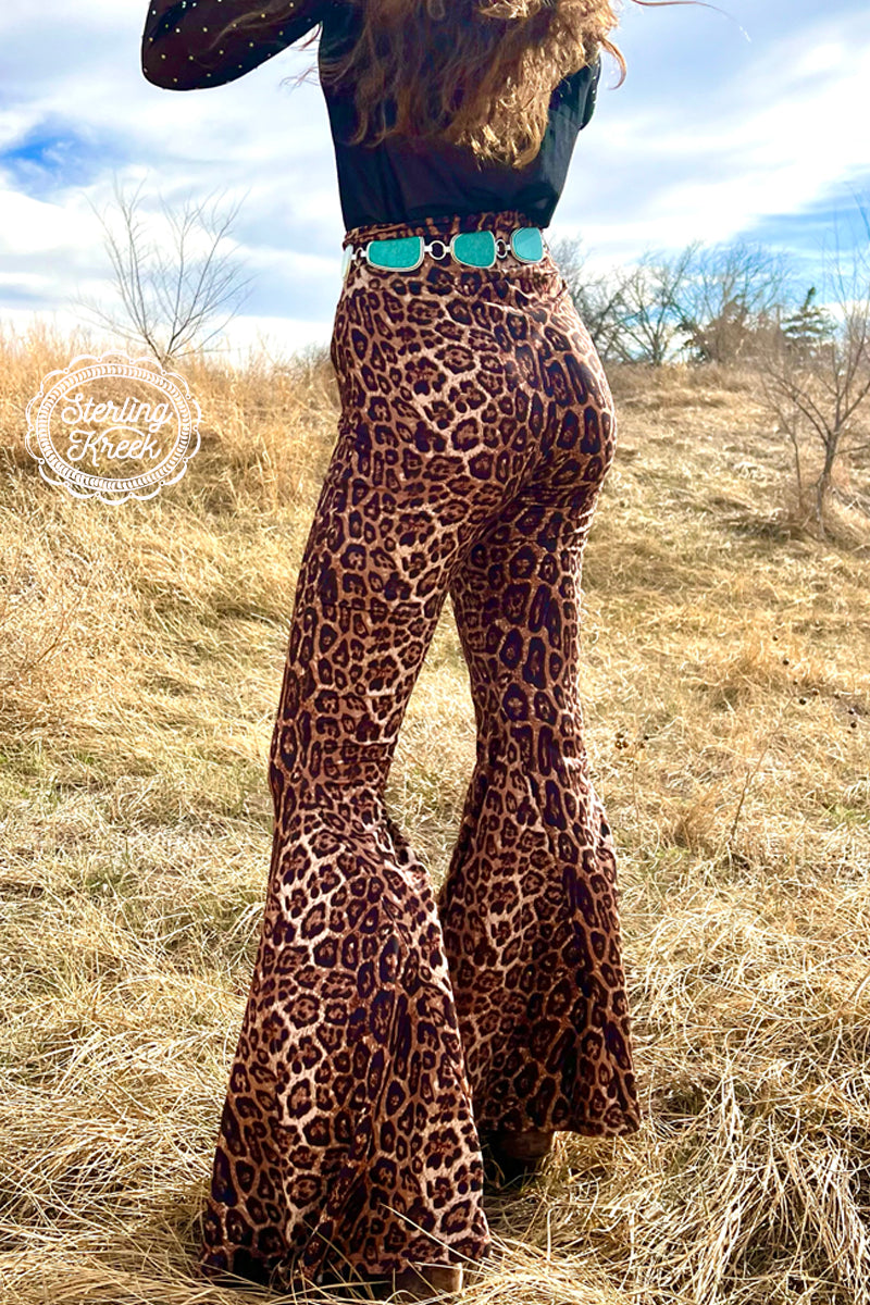 L&B Iridescent Leopard Bell Bottom Jeans – Shabby Chic West Texas
