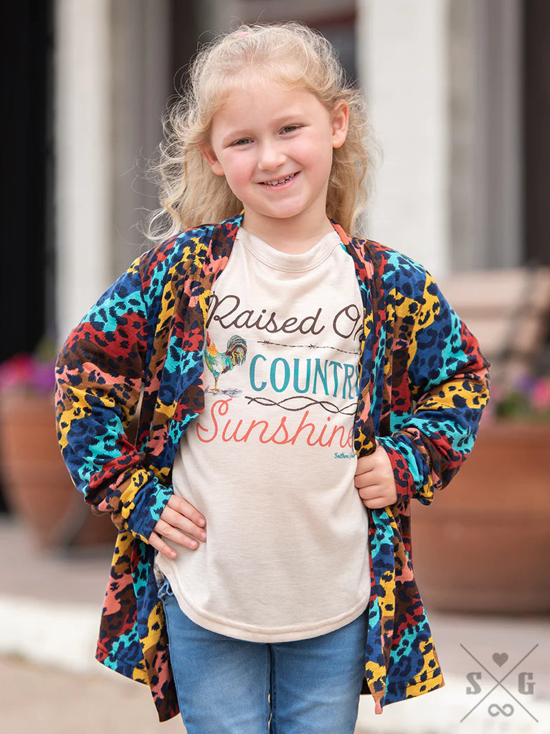 GIRLS IN LIVING COLOR CARDIGAN