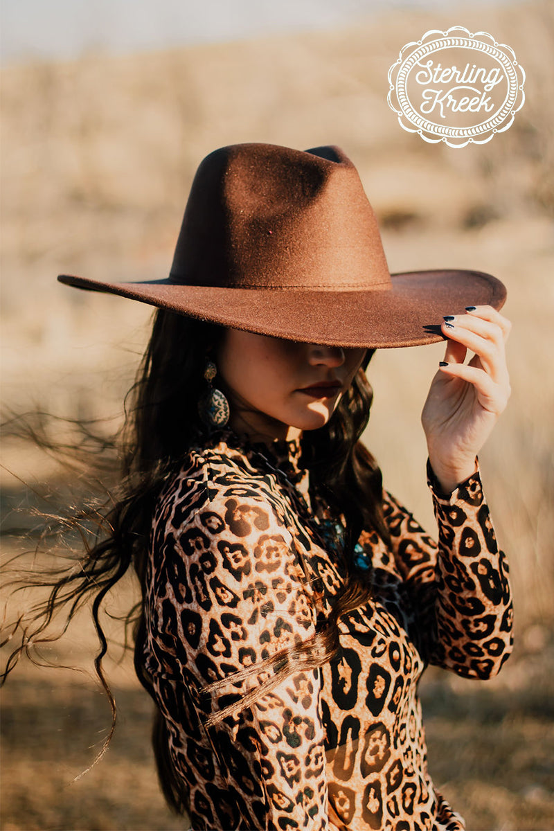 THE BETH HAT - DARK BROWN