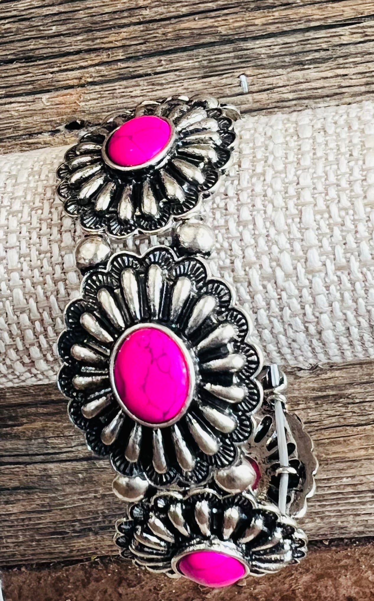 Pink Concho Inspired Bracelet