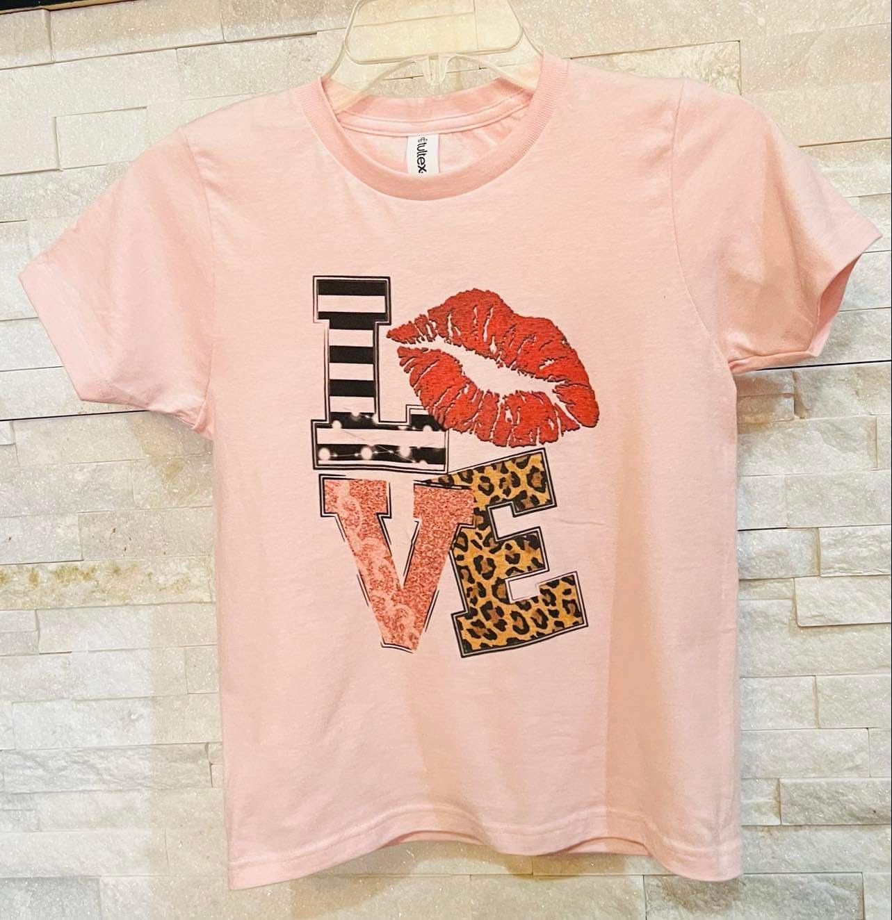 LOVE MULTI PATTERN KIDS TEE